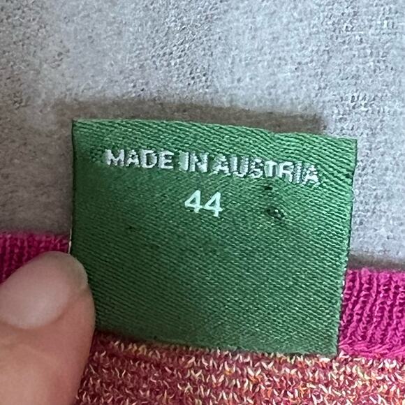 Geiger Austria Size Large Colorful Paisley Linen Blend Cardigan Tank Twin Set - Picture 13 of 16